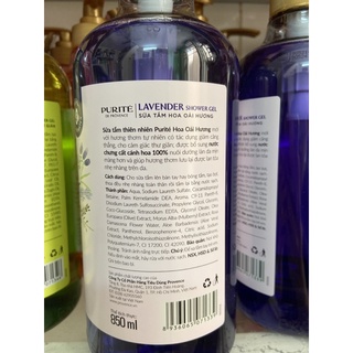 Sữa tắm purite 850ml