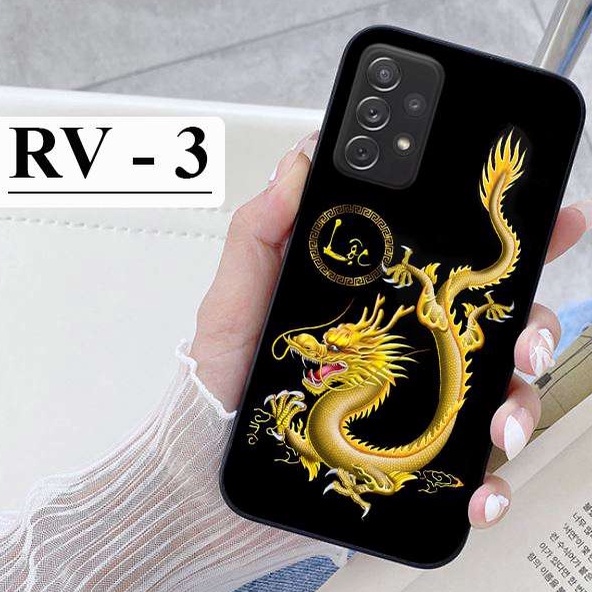 Ốp lưng kính Samsung A03s - A13 - A23 - A22 4G - A22 5G - A33 5G - A53 5G - A73 5G in hình Rồng Phượng 3D