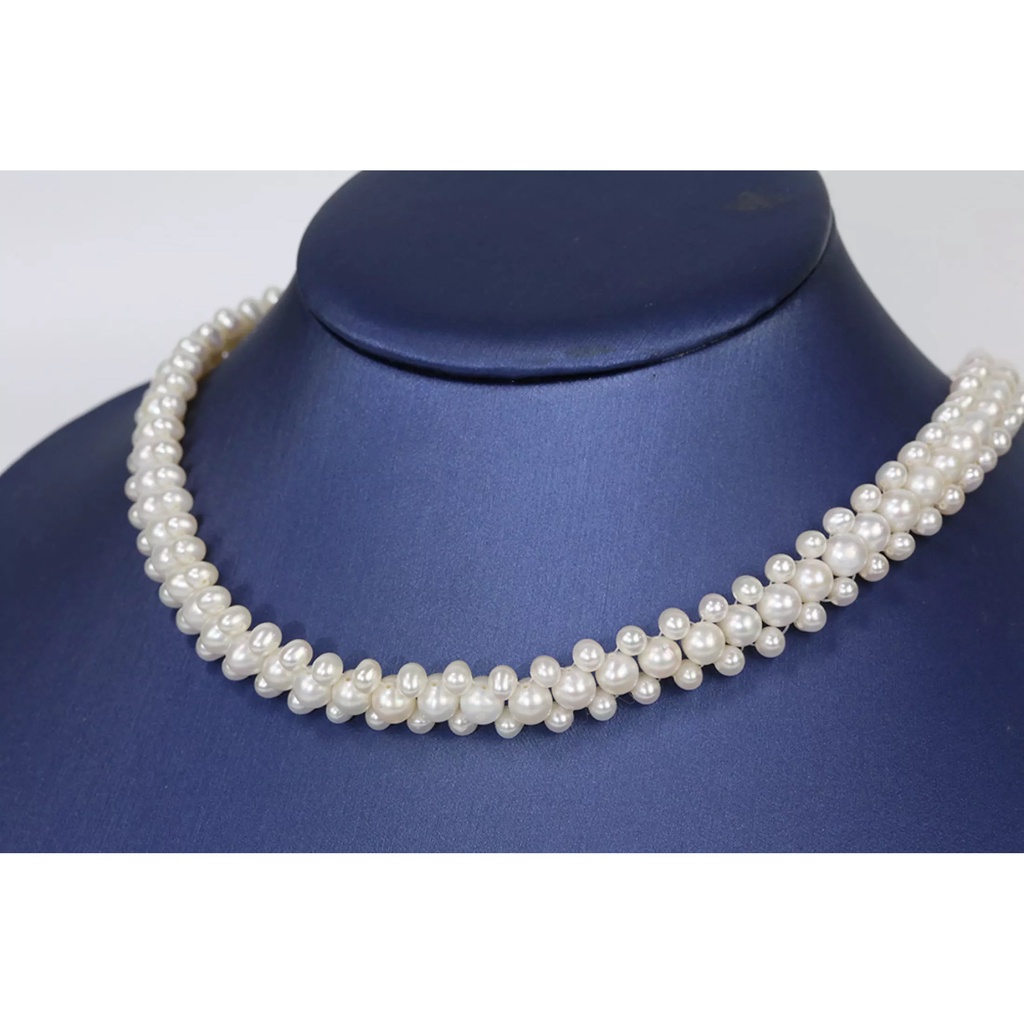 Combo Trang Sức Ngọc Trai Vòng Cổ Dáng Choker Kết Hợp Vòng Tay Chuỗi Dải Sang Trọng BNJ1408 Bảo Ngọc Jewelry