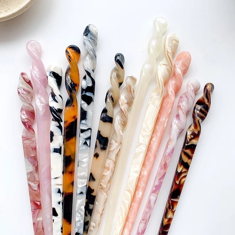 Kẹp Tóc Dạng Nĩa Đơn Giản 6 Màu Tùy Chọn Cho Nữ