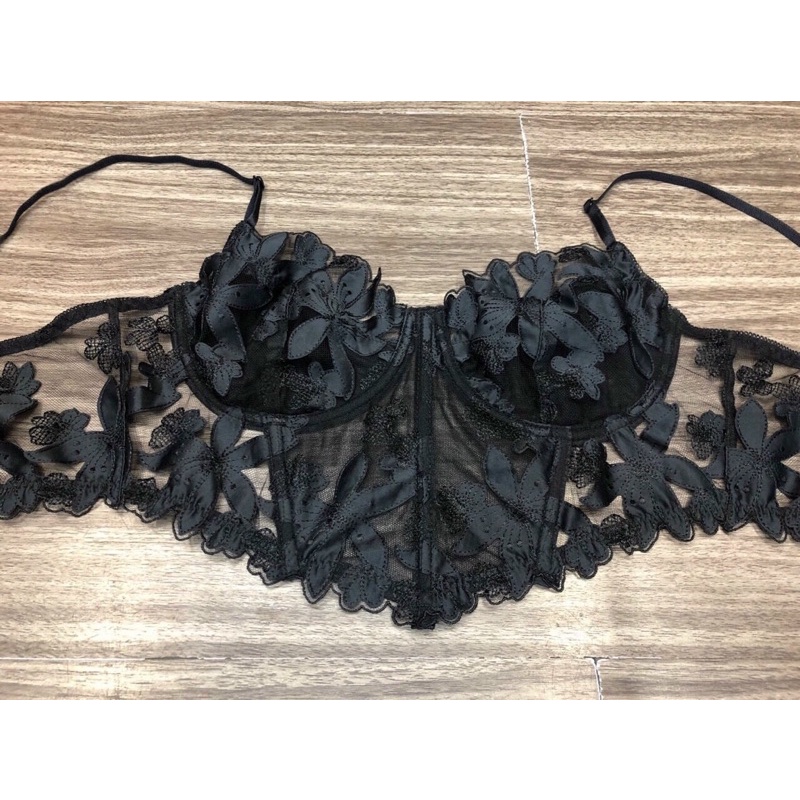 Áo kiểu bra mặc trong màu đen  NEW 100%