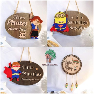 Bảng gỗ trang trí phòng cho Bé Trai