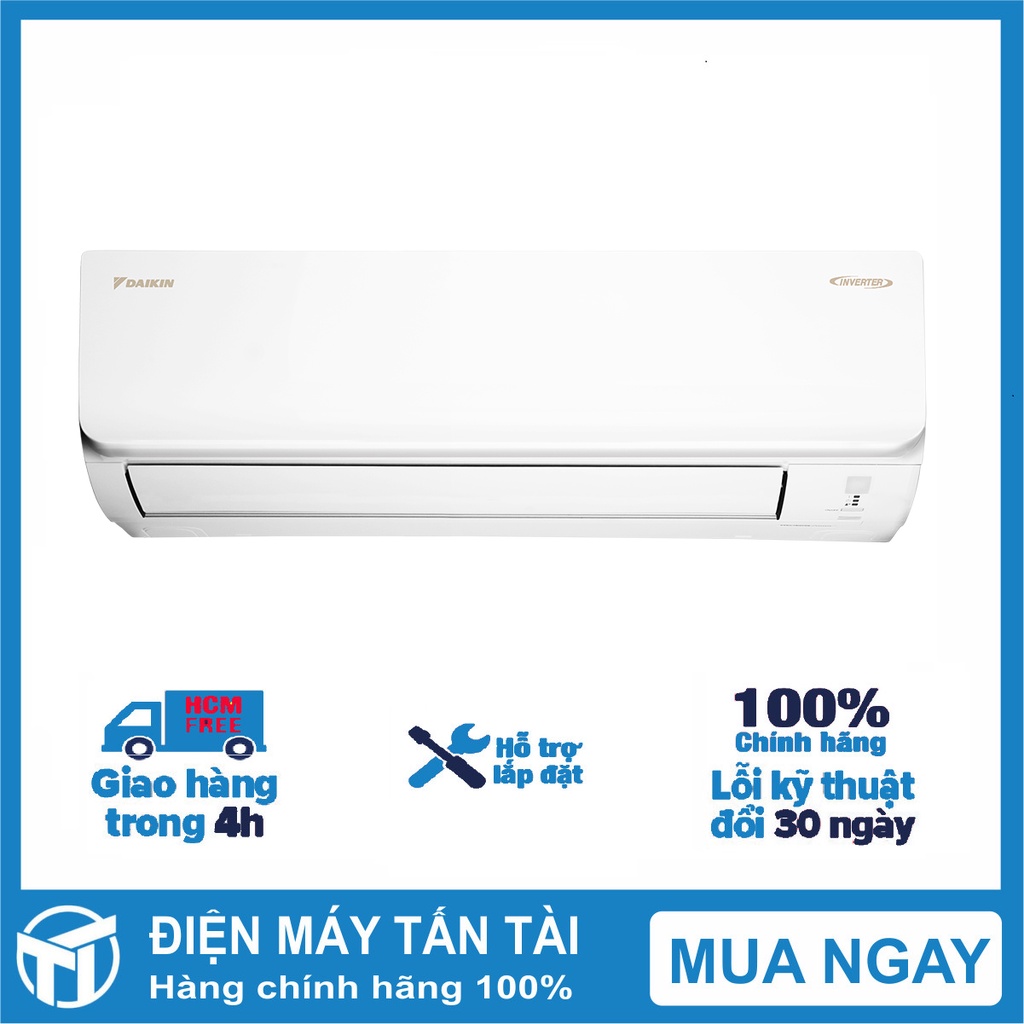 Máy lạnh Daikin Inverter 2 HP FTKA50UAVMV  Hẹn giờ bật tắt máy,Làm lạnh nhanh tức thì - giao hàng miễn phí HCM