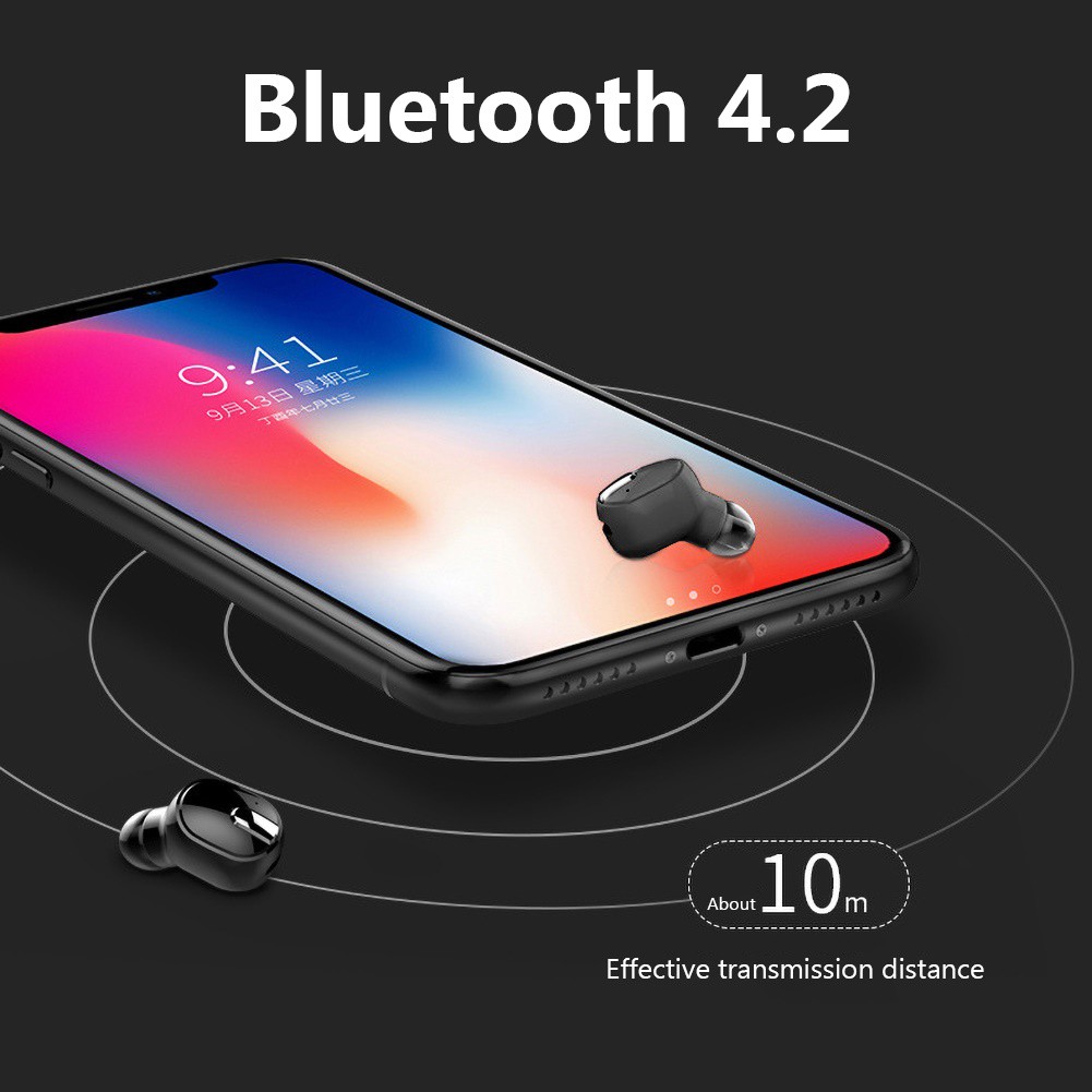 Tai Nghe Nhét Tai Hel + M8 Kết Nối Bluetooth 4.2 Cho Iphone Android