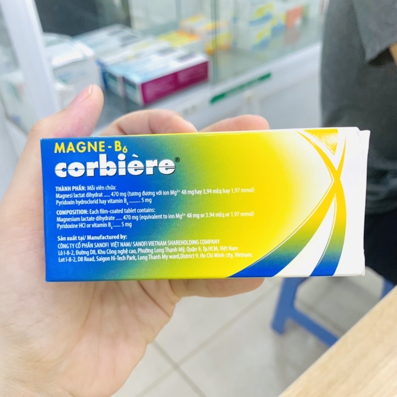 Viên Uống Magne B6 Corbiere Sanofi Bổ Sung Magnesi