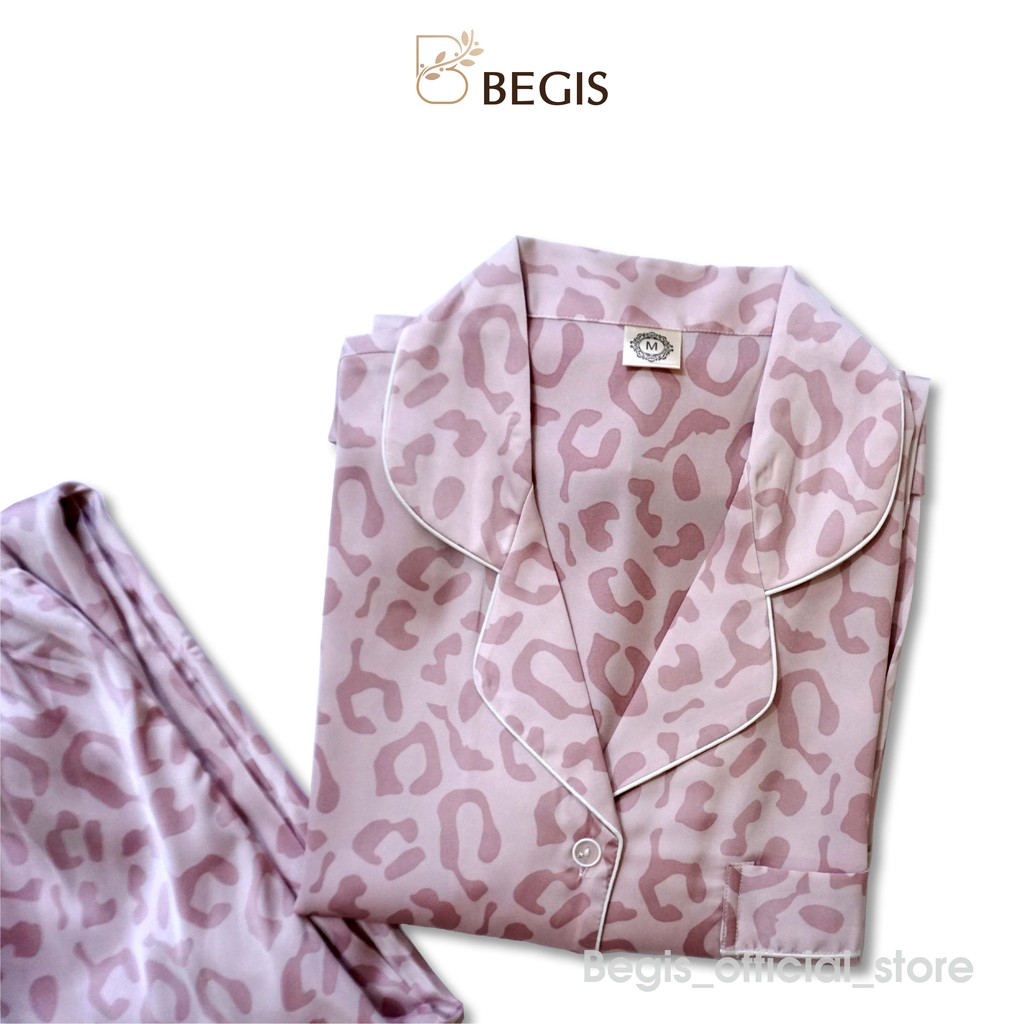 Đồ ngủ nữ dài tay bộ pijama lụa cao cấp đồ mặc nhà tiểu thư sang chảnh LP04