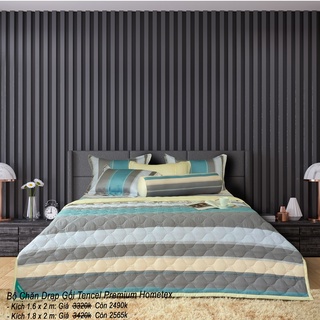Chăn chần gòn Premium Tencel 60s mượt mà, mát lạnh Hometex chính hãng