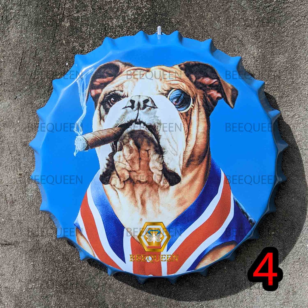 30 Mẫu Nắp Bia Kim Loại 30cm Trang Trí Cửa Hàng Tặng Kèm Phụ Kiện