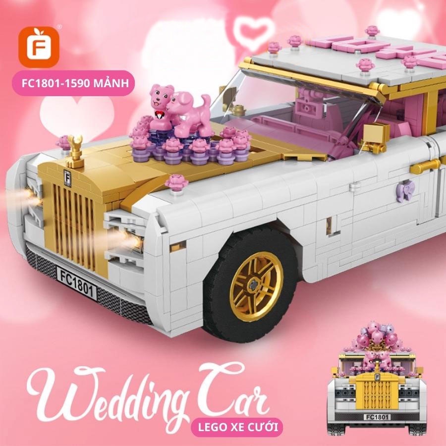 Lego xe ô tô siêu xe khổng lồ đồ chơi xếp hình thông minh cho bé 1590 chi tiết Gôn đồ chơi