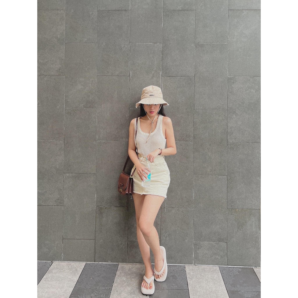 Chân váy Jean om màu