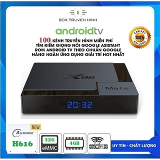 Android box x96 mate, android tv 10, allwinner h616, ram 4gb, rom 32gb, wifi 2.4ghz/5ghz, bluetooth 5.0, lan 100mb
