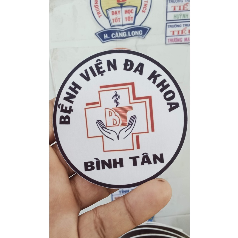 Combo 20 cái phù hiệu bảng tên học sinh dùng để ủi lên áo in theo yêu cầu