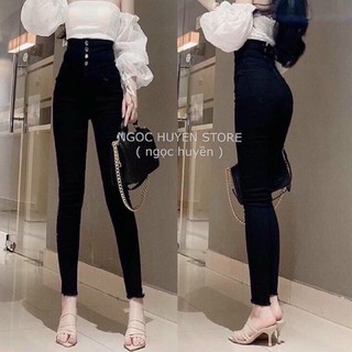 Quần bò cạp cao đan lưng siêu đẹp. size s m l