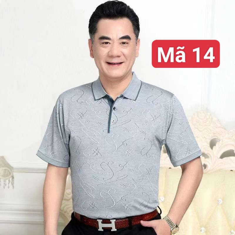 Áo phông polo trung niên hàng Quảng Châu