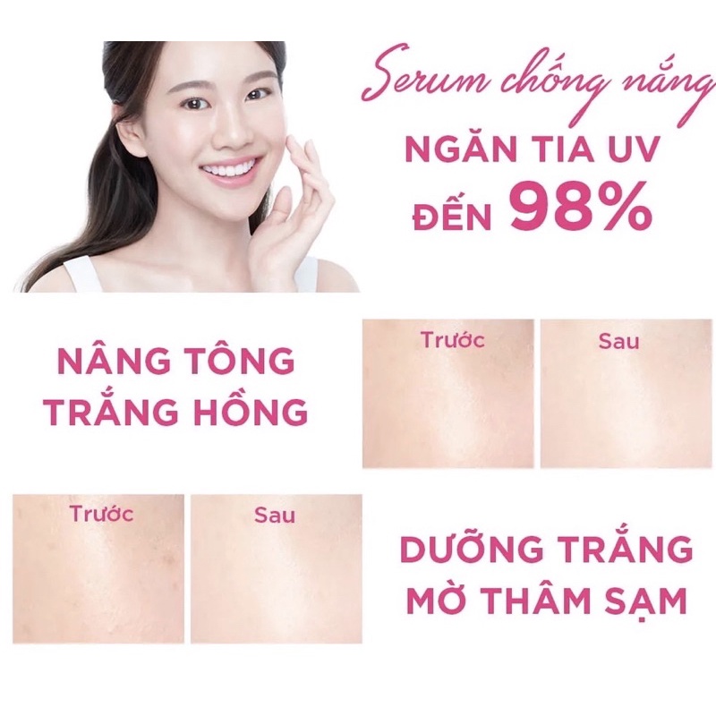 Chống nắng serum 3 trong 1 Senka White Beauty CC 40g SPF 50++++ dưỡng trắng chống nắng che khuyết điểm