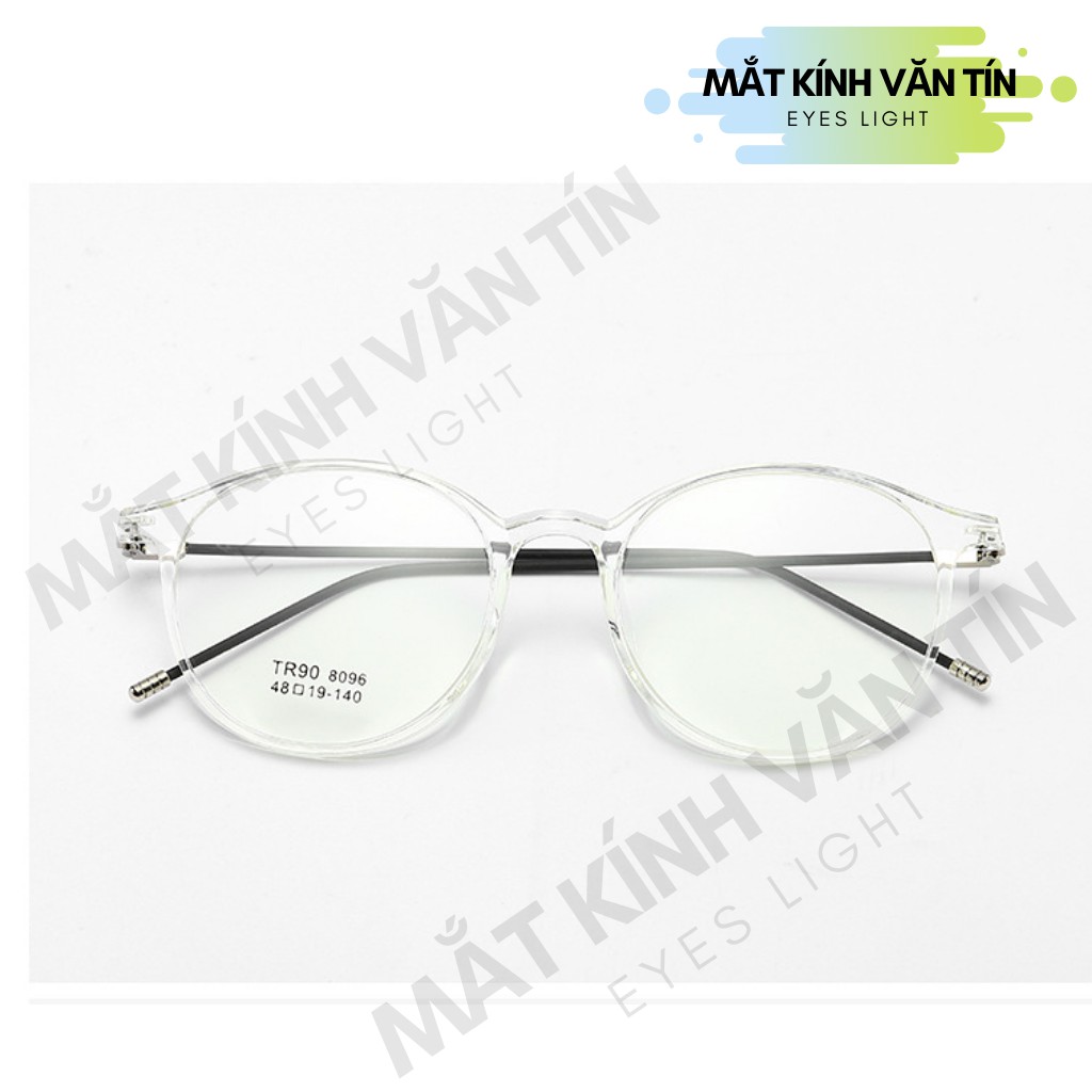 Gọng kính cận Eyes Light T8096 nam nữ mắt kính tròn càng nhựa pha kim loại nhiều màu | BigBuy360 - bigbuy360.vn