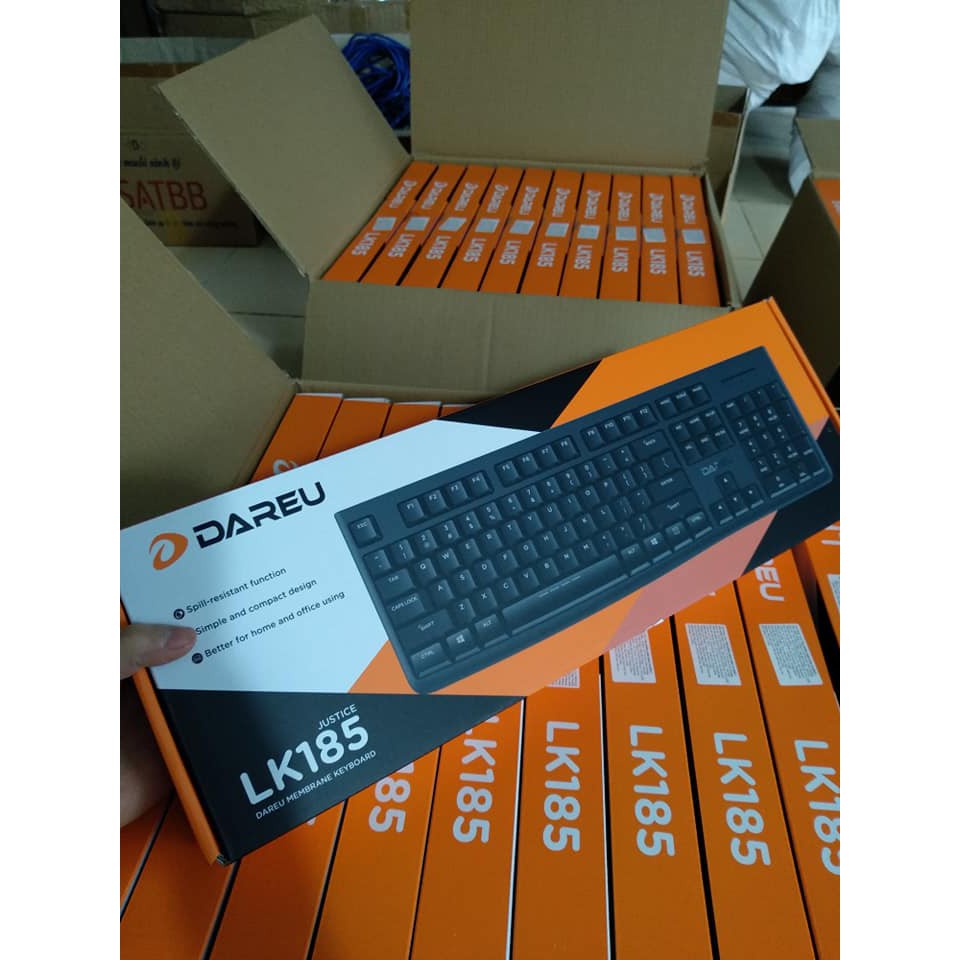 Bàn Phím Máy Tính Dareu LK185 USB Black - Bảo Hành 12 Tháng