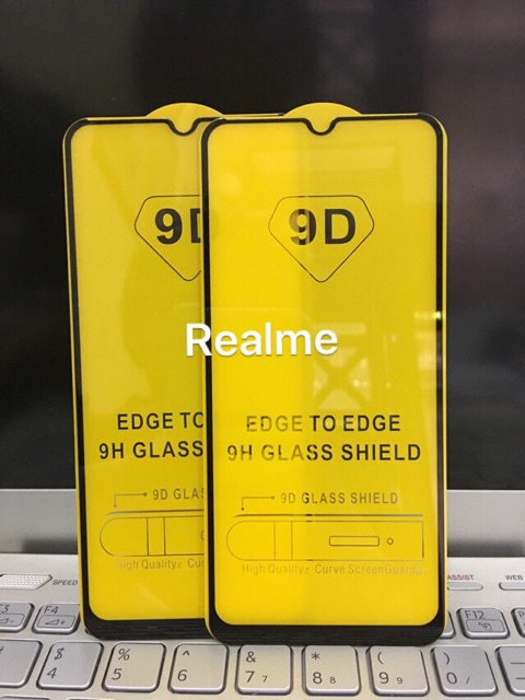 Kính cường lực 9D Full #Realme vs #Realme Pro