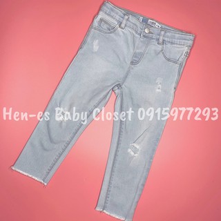 Quần áo trẻ em ❤️ Quần jean mài xước Za.ra cho bé