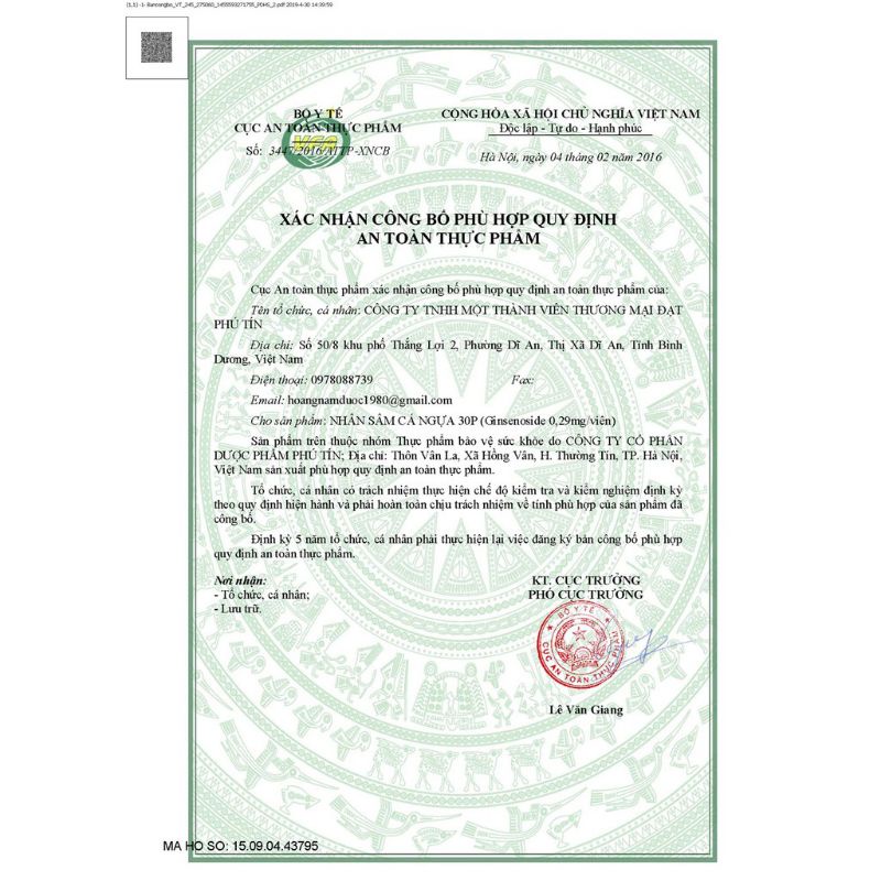 Nhân Sâm Cá Ngựa 30p - Tăng Cường Sinh Lực, Sinh Lý Nam Giới (30 viên) đau lưng , tiểu đêm nhiều lần