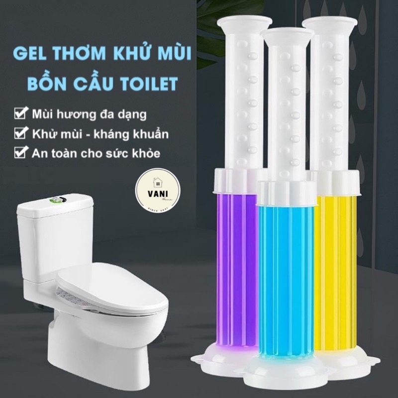 Gel Khử Mùi Bồn Cầu Toilet Dạng Thạch Hình Bông Hoa Nhiều Mùi Hương - Gel Thơm Khử Mùi Nhà Vệ Sinh, Diệt Khuẩn Bồn Cầu