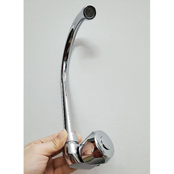 Vòi rửa chén bát một đường nước lạnh - âm tường xi bóng bền đẹp