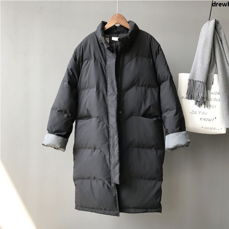 Áo Khoác Đệm Cotton Dày Dặn Dáng Rộng Cỡ Lớn Phong Cách Hàn Quốc Cho Nữ