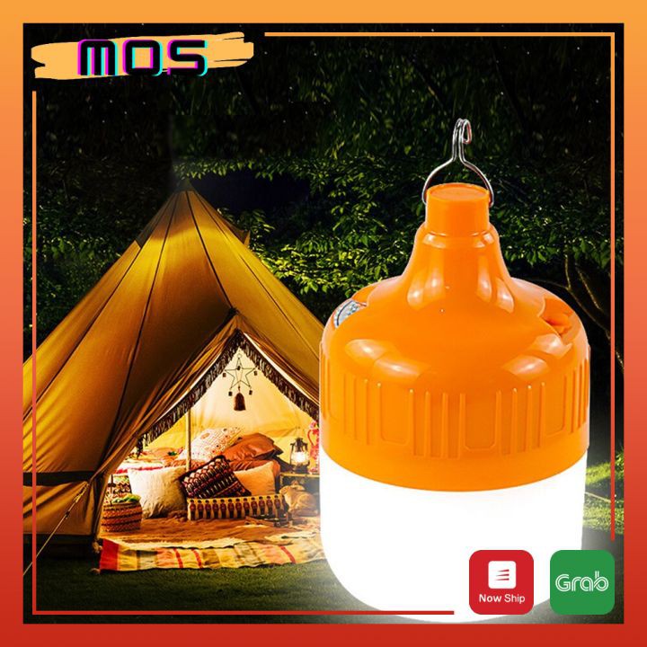 Bóng đèn LED sạc tích điện 50W/80W/120W với 3 chế độ sáng Mos Shop