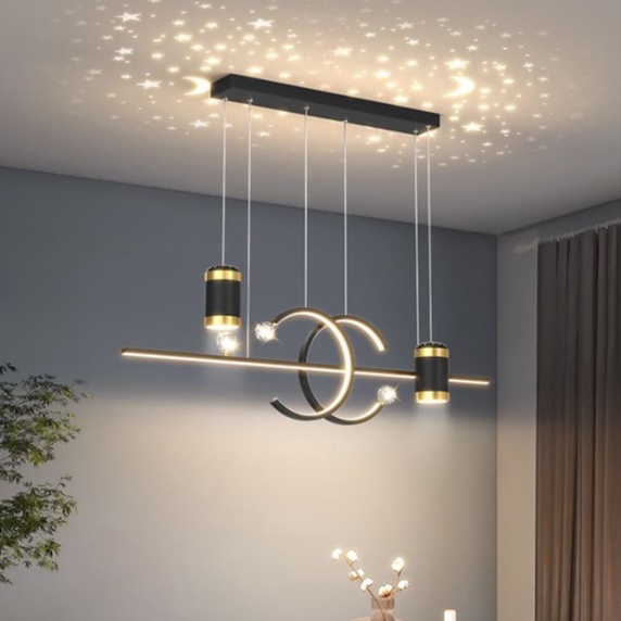 Đèn thả ZEL 3 chế độ ánh sáng kiểu dáng độc đáo trang trí nội thất sang trọng