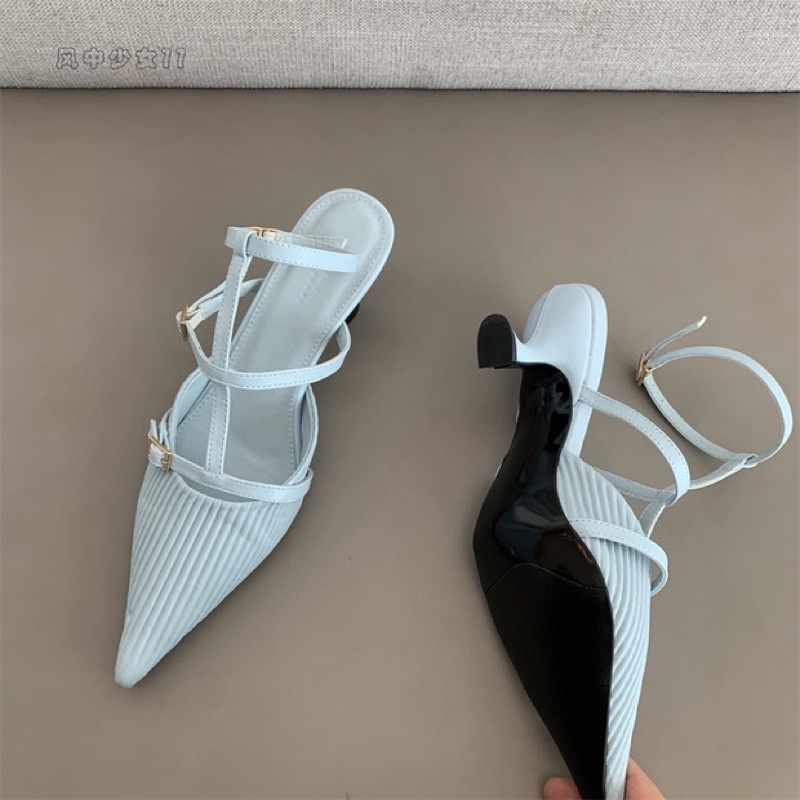 Giày mũi nhọn gót 3phan QC loại 1