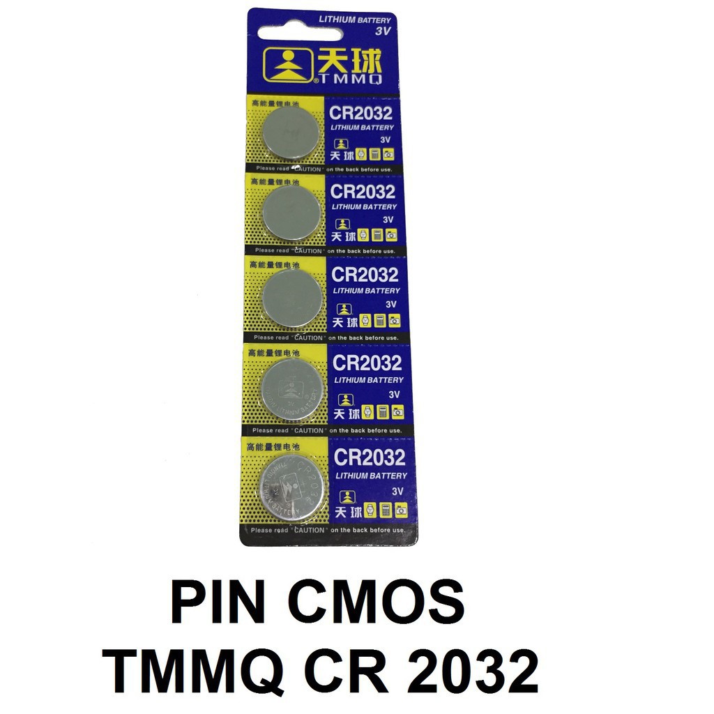 Vỉ 5 viên pin cmos CR2032