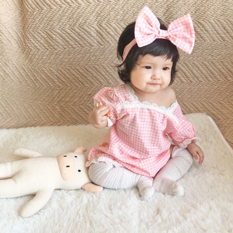 Bộ Áo Liền Quần Soffny Họa Tiết Xinh Xắn Cho Bé Gái