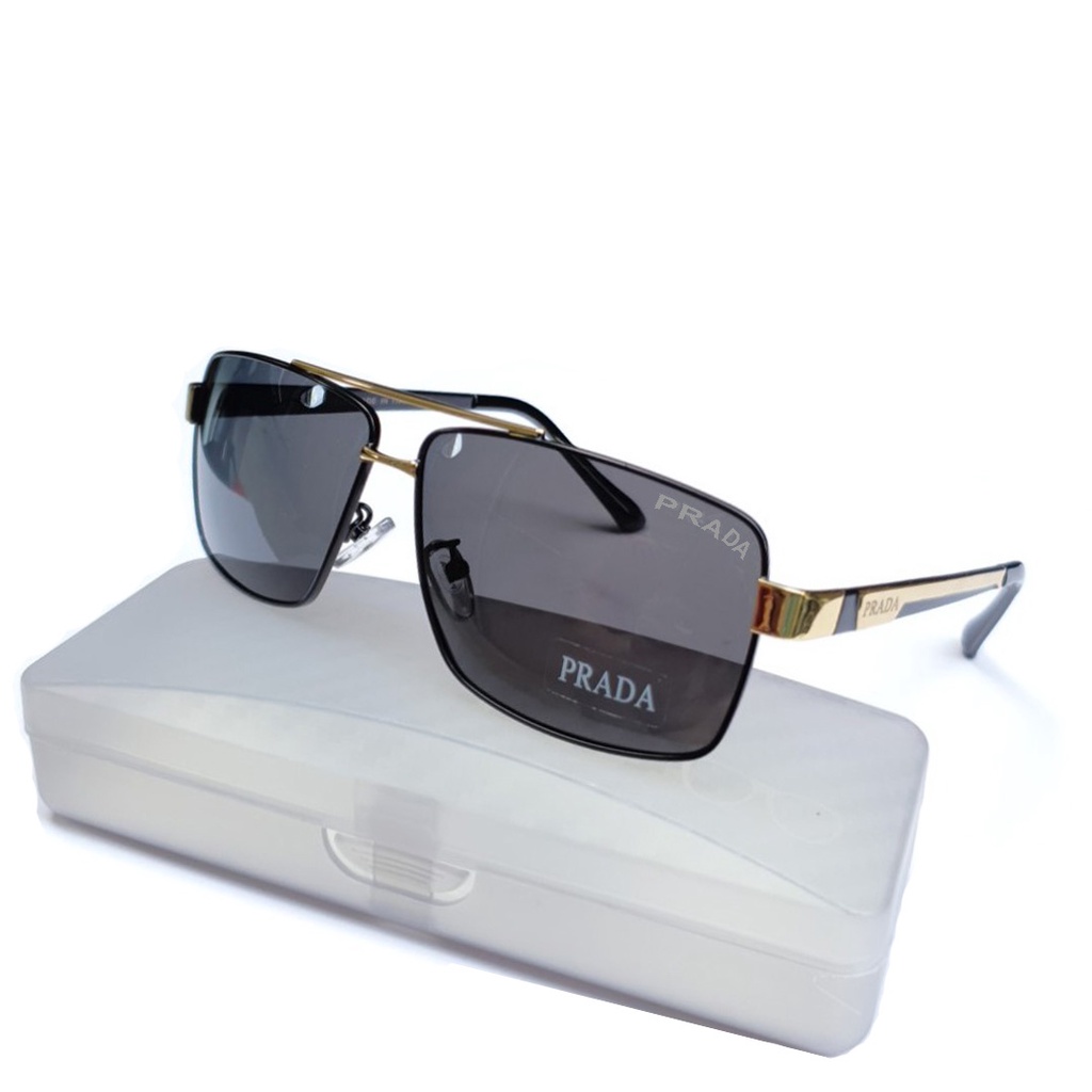 Kính mắt nam râm thời trang tặng hộp và khăn lau kính