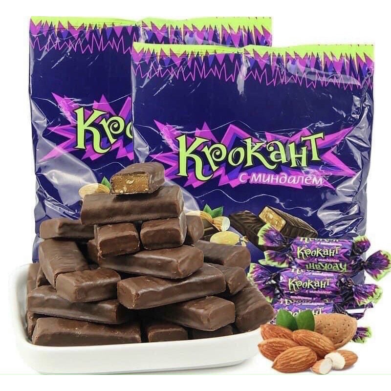 Socola hạnh nhân Nga socola giòn nga 180g