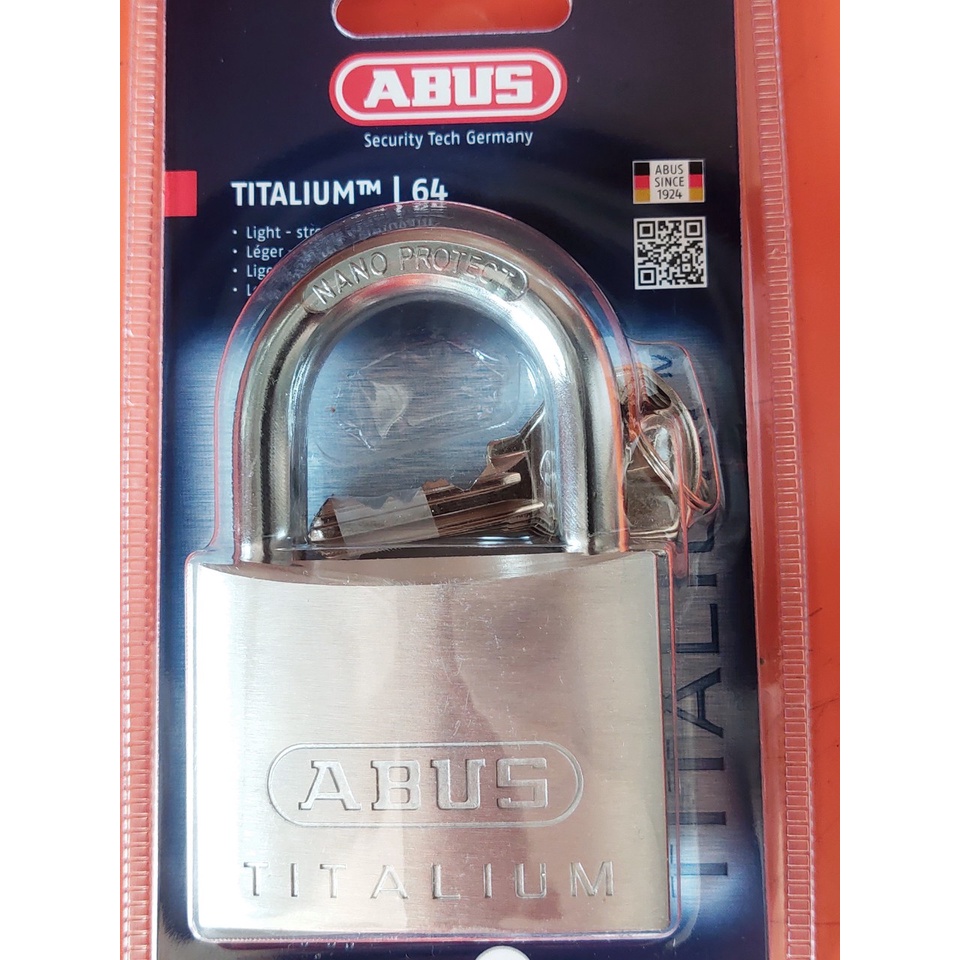 Ổ Khóa ABUS 64TI/60 Thân TITALIUM Rộng 60mm