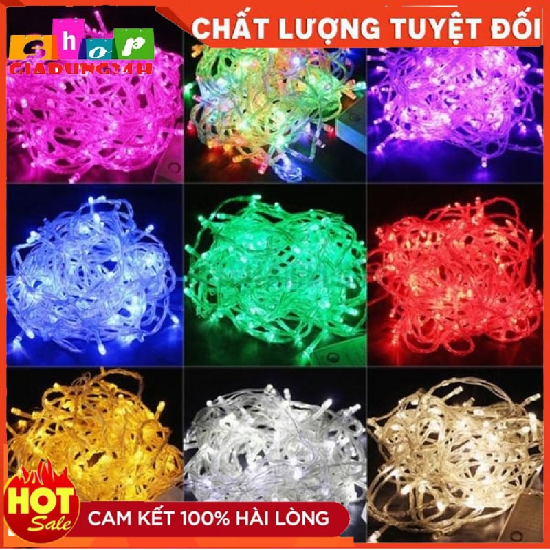 [MUA LẺ GIÁ SỈ] Dây đèn nháy led trang trí 5m nhiều màu sắc- Giadung24h