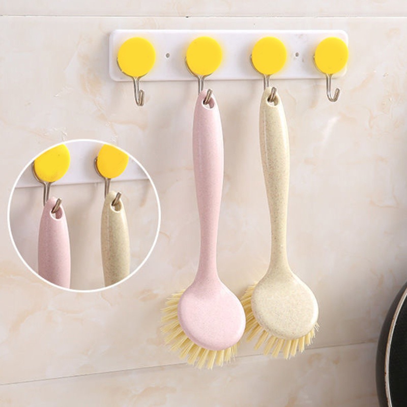 Bàn Chải Vệ Sinh Chén Dĩa Đa Năng Với Tay Cầm Dài Tiện Dụng Cho Nhà Bếp