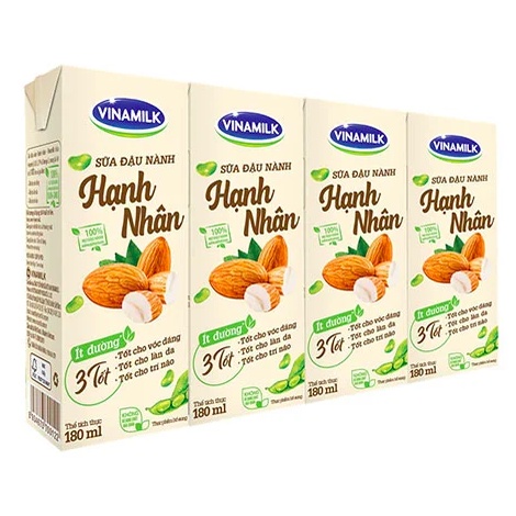 THÙNG 48 HỘP 180ML SỮA ĐẬU NÀNH VINAMILK CÁC VỊ
