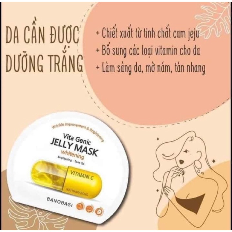 Mặt nạ Vita Genic Banobagi Jelly Mask hộp 10 miếng