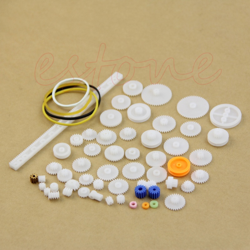 Set 60 Trục Nhựa Giảm Tốc Hình Vương Miện Cho Rô Bốt DIY