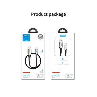 Cáp sạc nhanh Joyroom 3A có đèn – SM411 dài 1,2M (Type C) - GIAO MÀU NGẪU NHIÊN