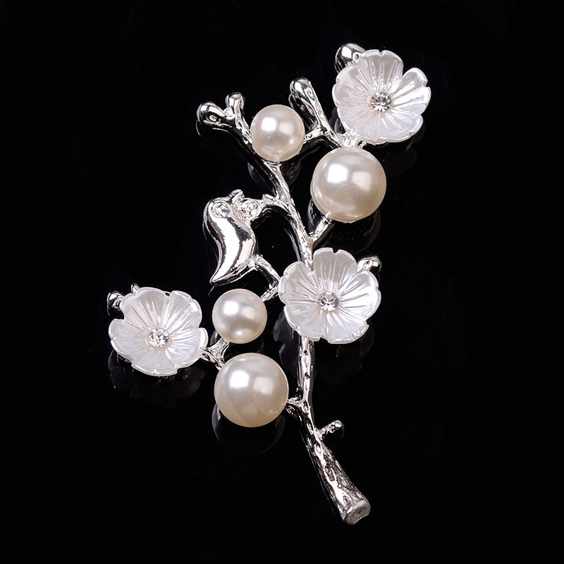 (1 cái)Cành kim loại hoa ngọctrai 48*39mm, Nguyên liệu làm trang sức cổ trang,Nguyên liệu DIY