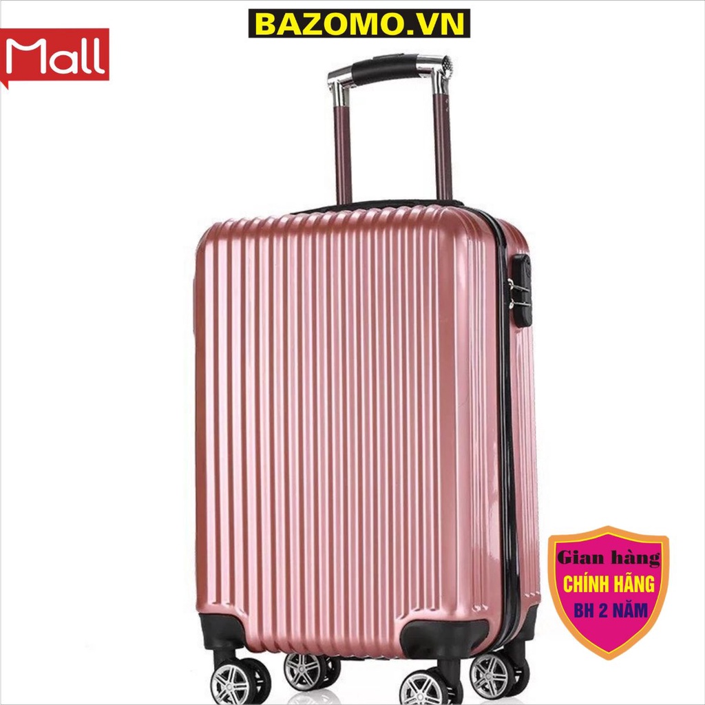Vali kéo du lịch Cao cấp nhựa dẻo ABS, Chống va đập, khóa số an toàn (size 20 + 24 inch)