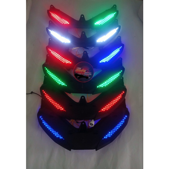 Demi lưới Exciter 150 làm hoàn chỉnh có đèn zắc cắm như zin.