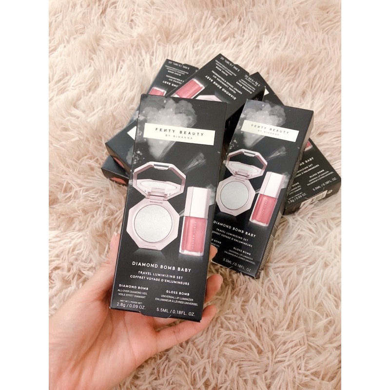 [SẴN - BILL US] - SET BẮT SÁNG + SON BÓNG FENTY CHÍNH HÃNG