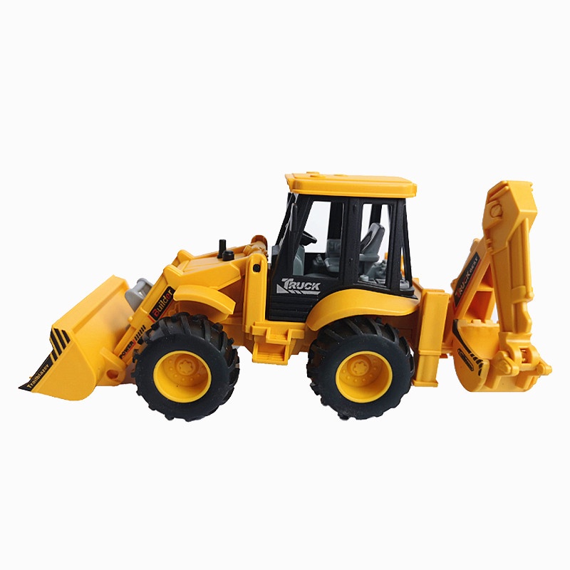 Xe đồ chơi cho bé mô hình xe múc 2 đầu chất liệu nhựa abs an toàn, chi tiết sắc sảo, bền đẹp