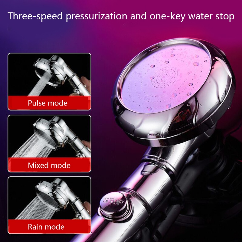 Vòi Hoa Sen 3 Chế Độ Bằng Thép Không Gỉ Cho Nhà Tắm