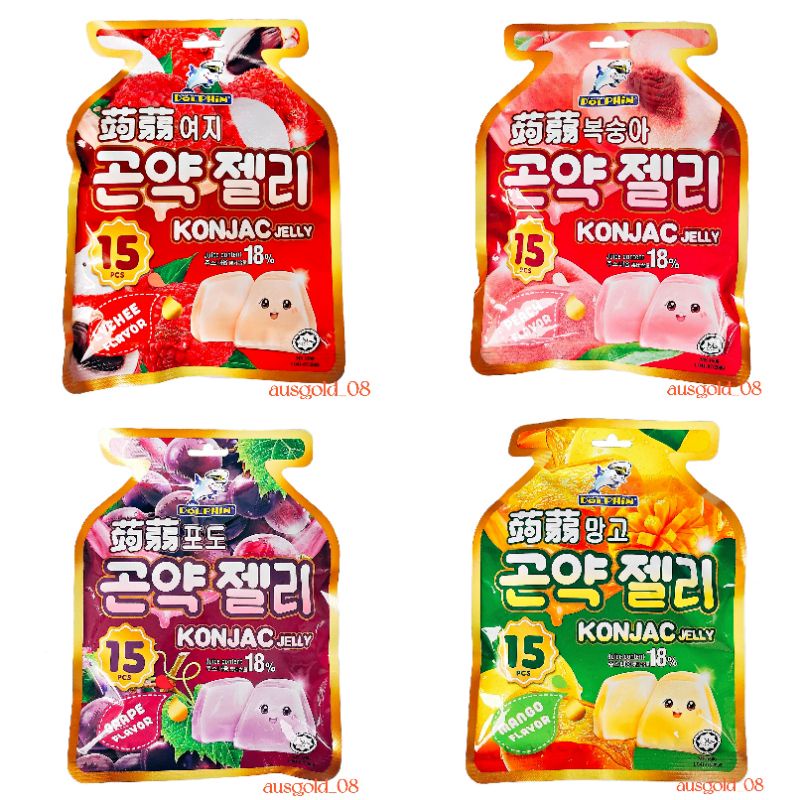 Thạch Trái cây Dolphin KONJAC Jelly 300g