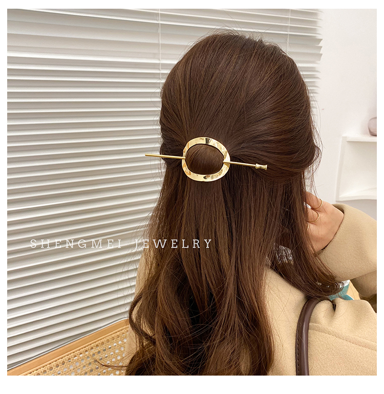 Kẹp tóc kim loại phong cách retro trẻ trung thời trang cho nữ