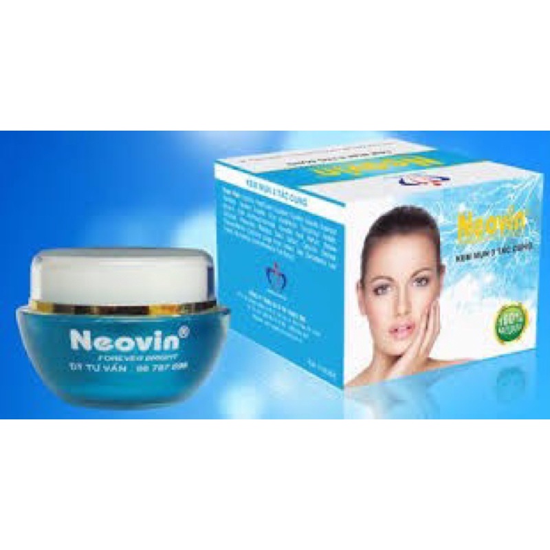Kem Neovin mụn nám trắng da chống nắng se khít lỗ chân lão hoá chống nắng 18g
